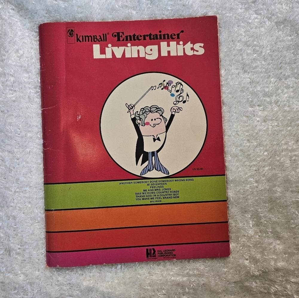 Kimball Entertainer Living‎ Hits Music Song Book 1976